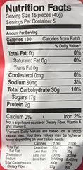 Panda Raspberry Licorice ingredient label emphasizes vegan and kosher.