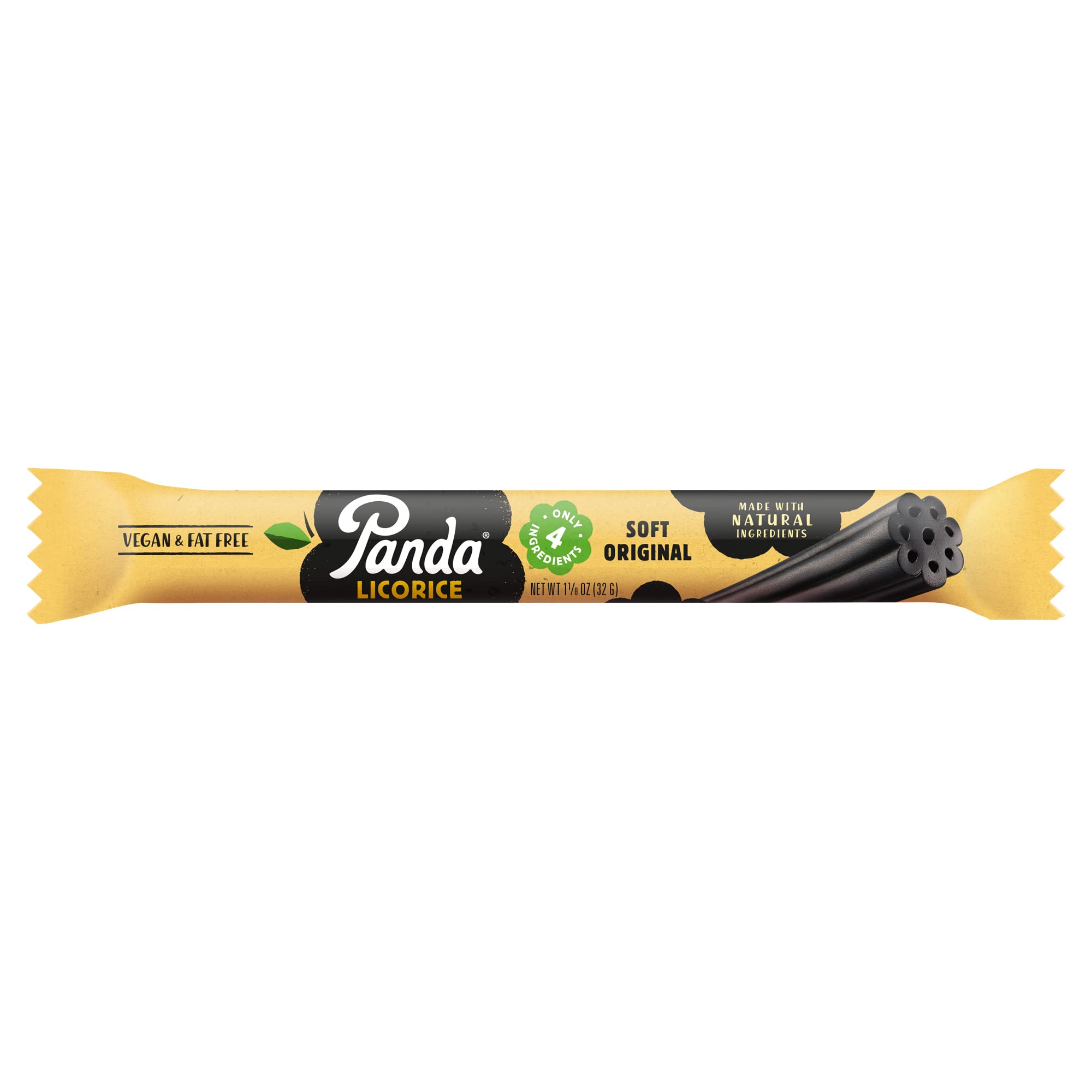 Panda licorice is vegan and fat-free for a light treat.