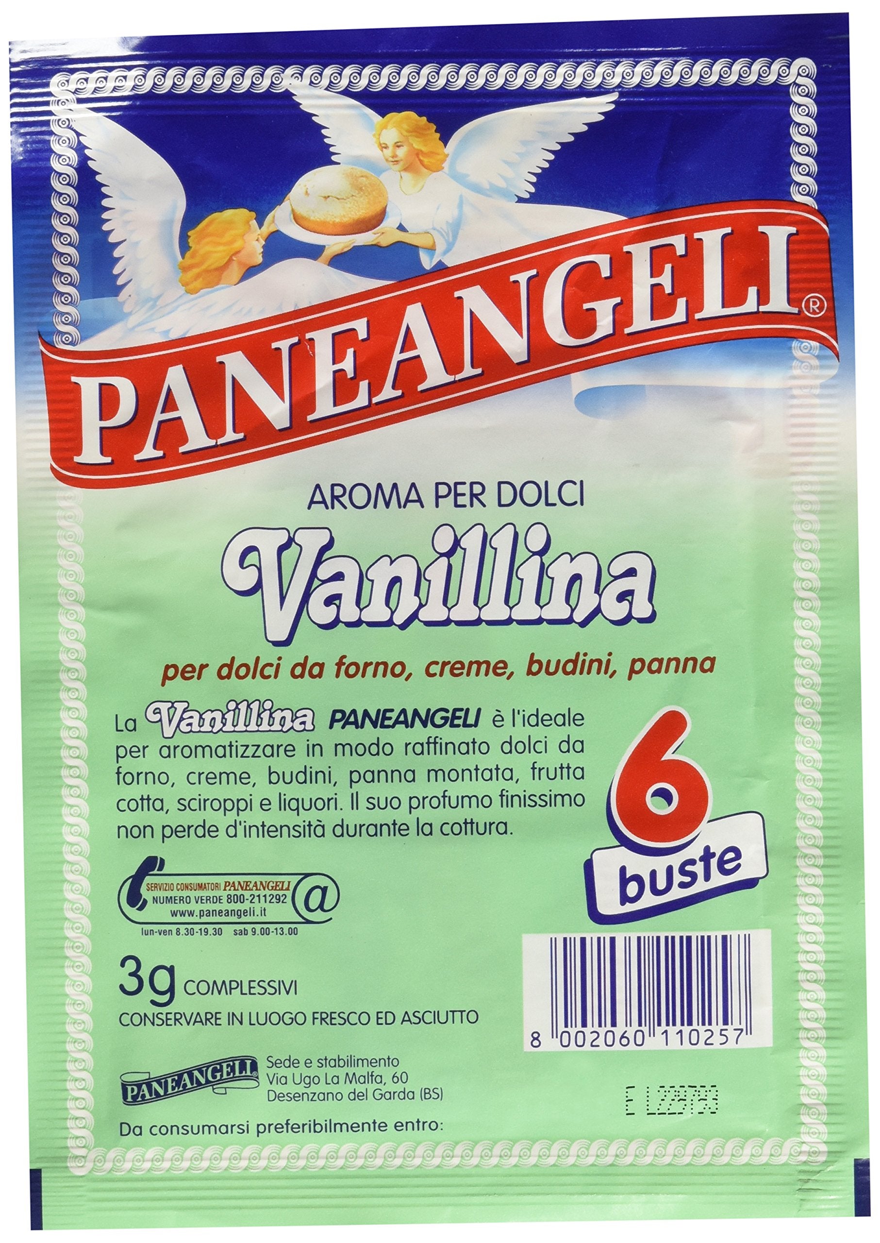 Paneangeli Vanillina powder being sprinkled into batter for enhanced aroma.