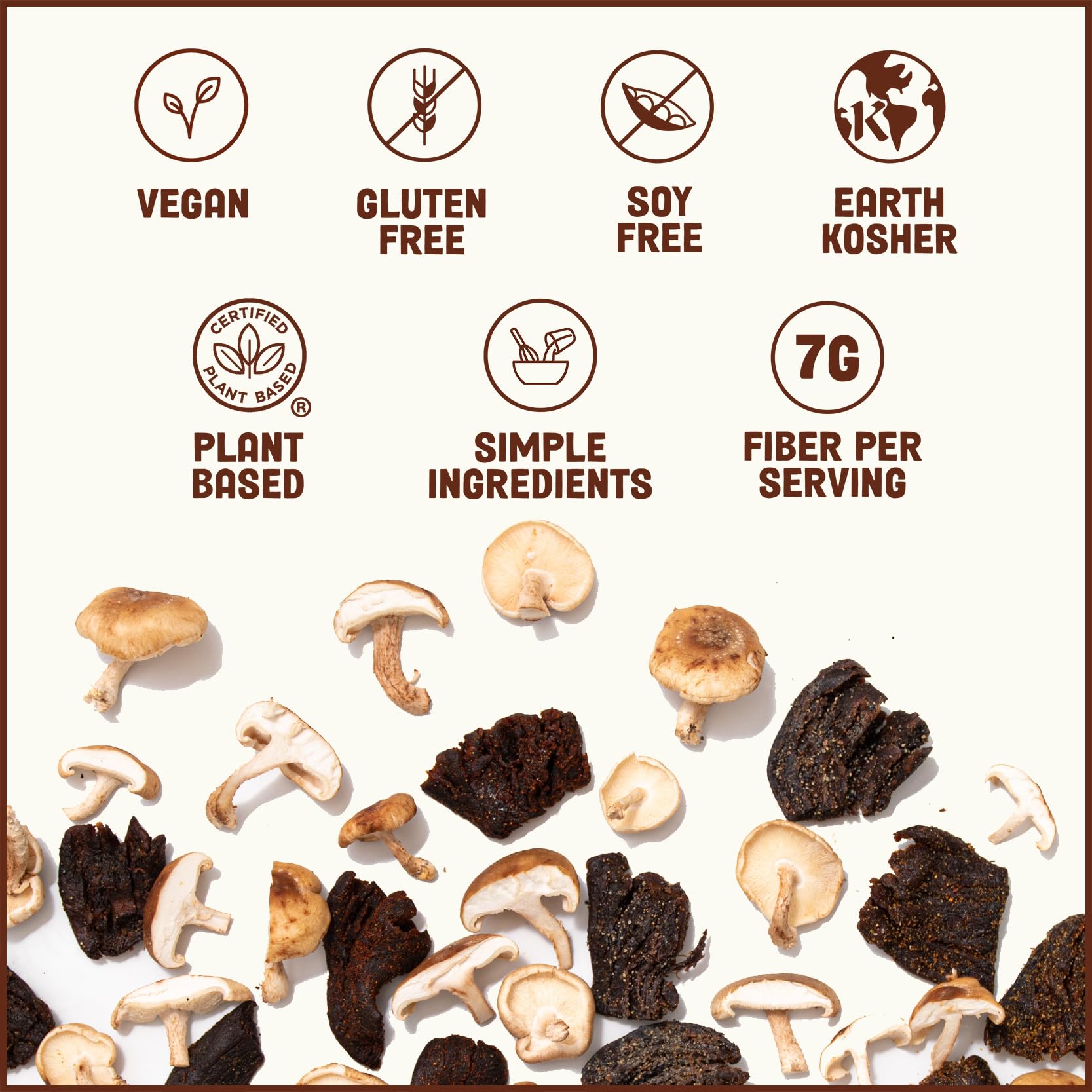 Pan's Mushroom Jerky Original pack 2.2 oz ready to snack