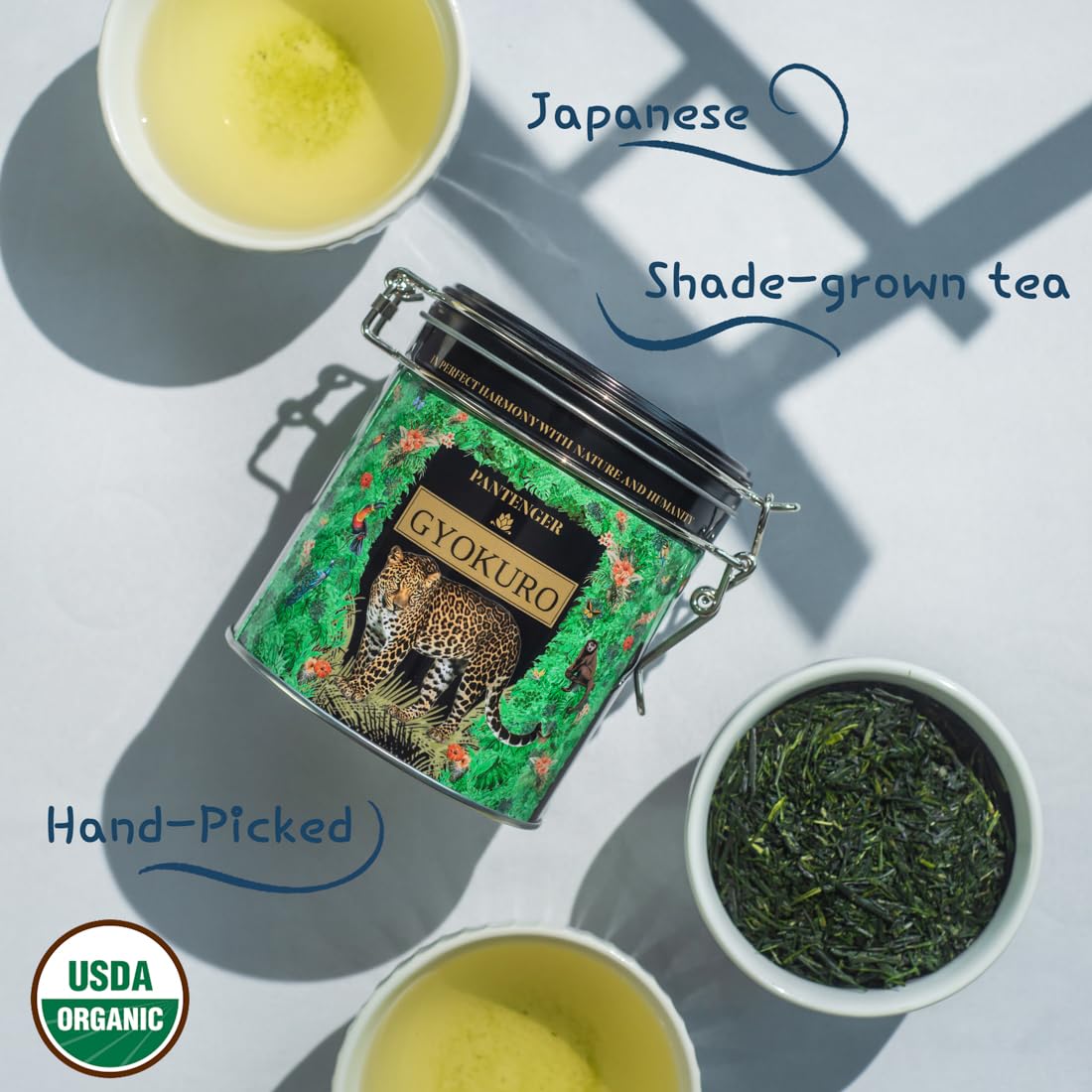 Pantenger Gyokuro Kagoshima harvest Saemidori cultivar for ceremonial quality