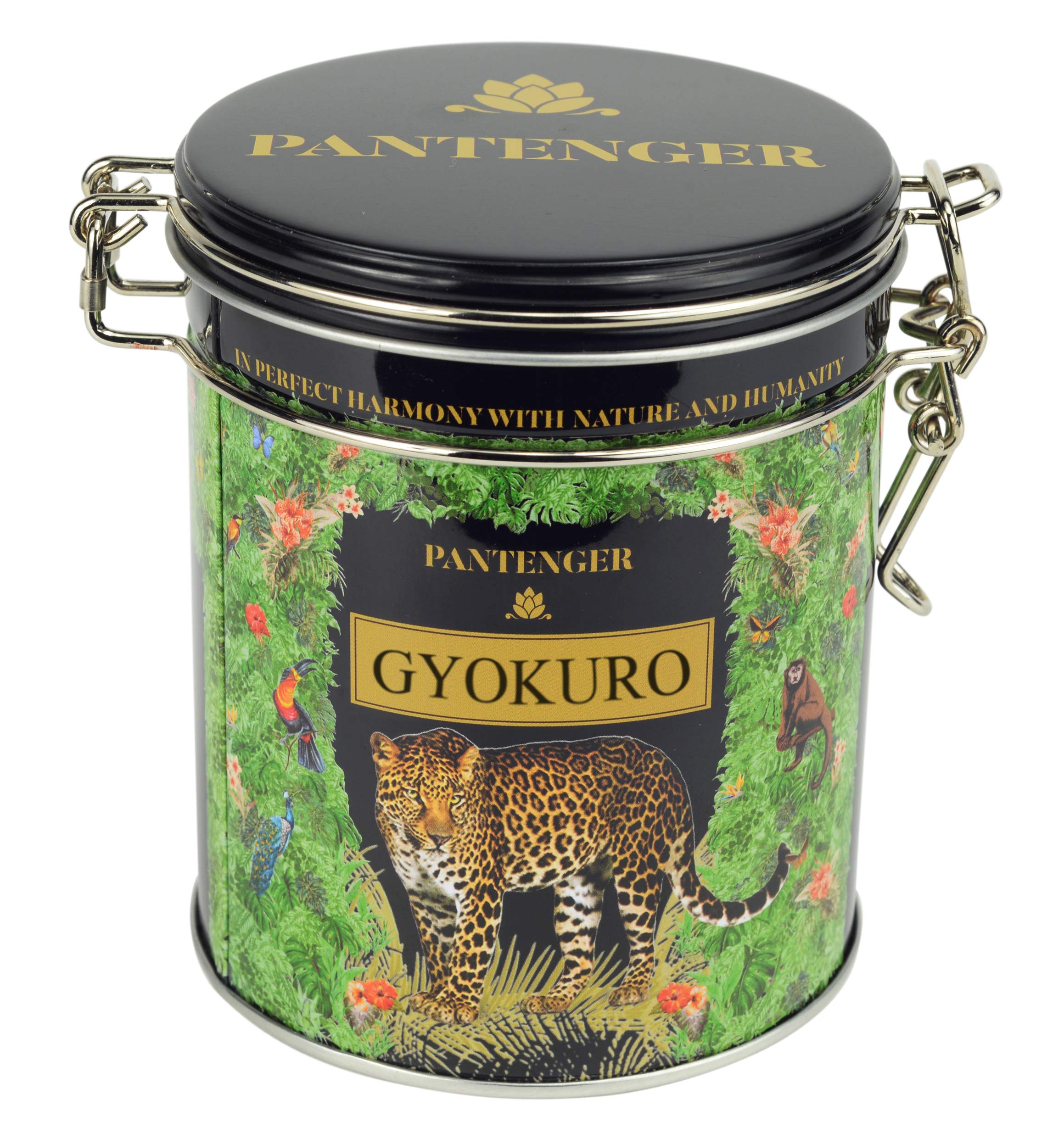 Pantenger Organic Gyokuro airtight tin protecting tea from moisture
