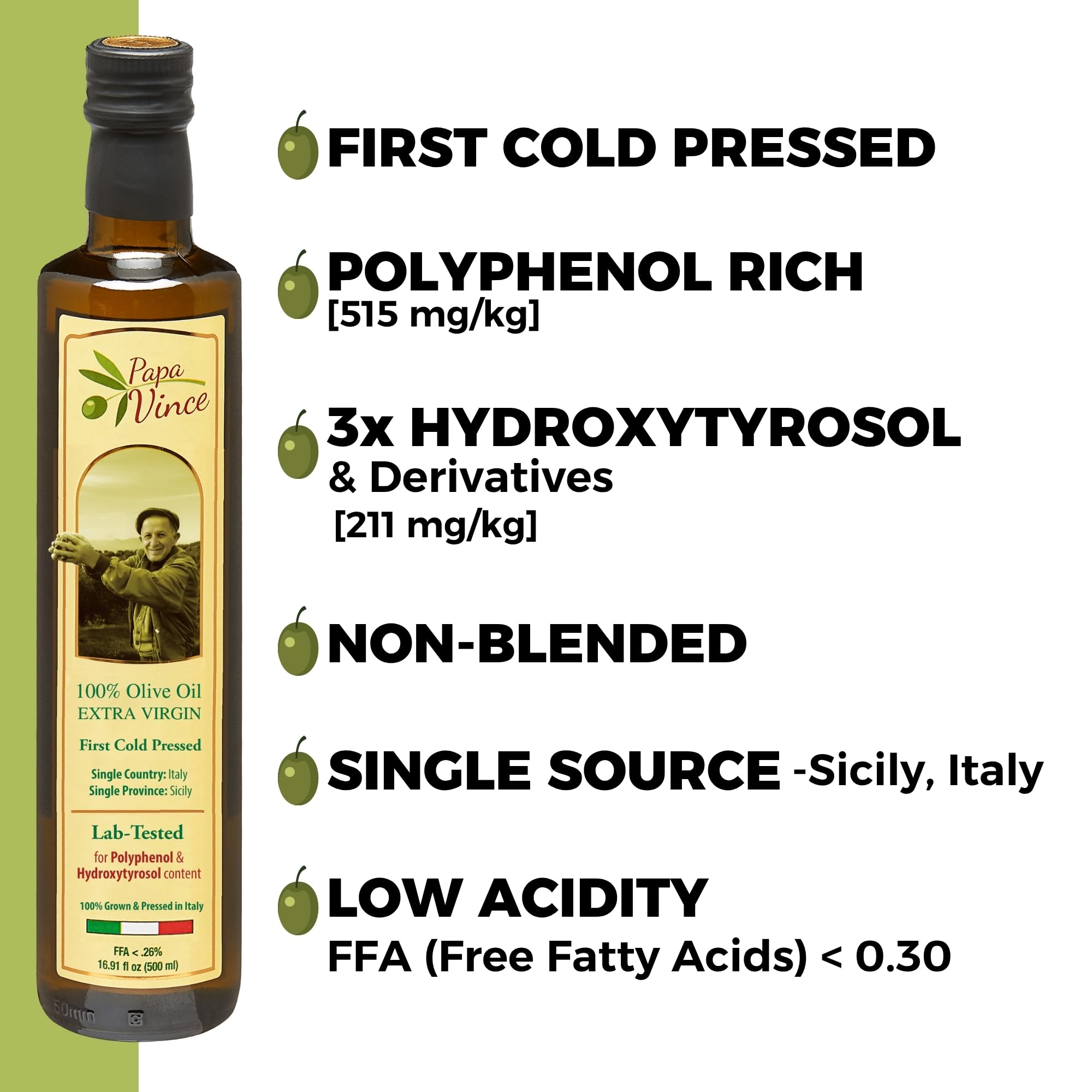 Papa Vince olive oil dipping bread—drizzle enhances flavor