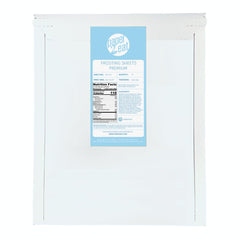 paper2eat Frosting Sheets pack of 12 in resealable bag for freshness and easy storage