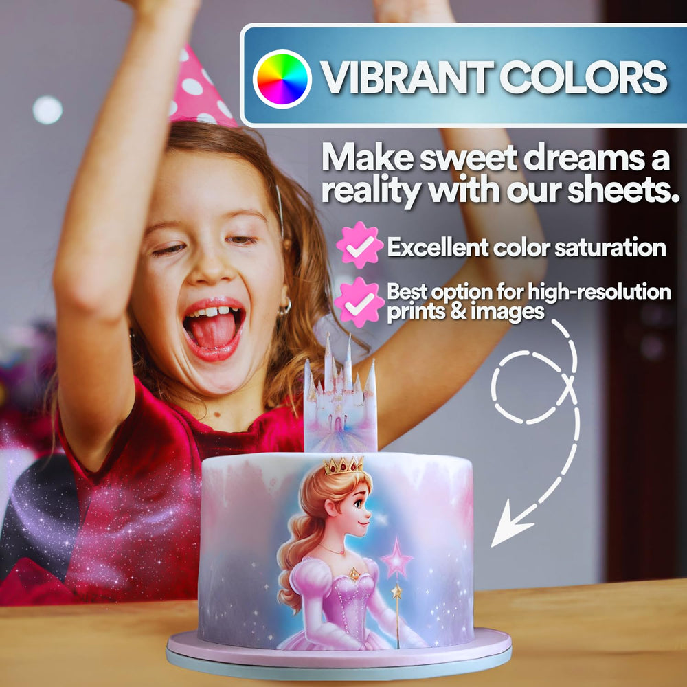 paper2eat Frosting Sheets resealable bag preserves freshness between uses