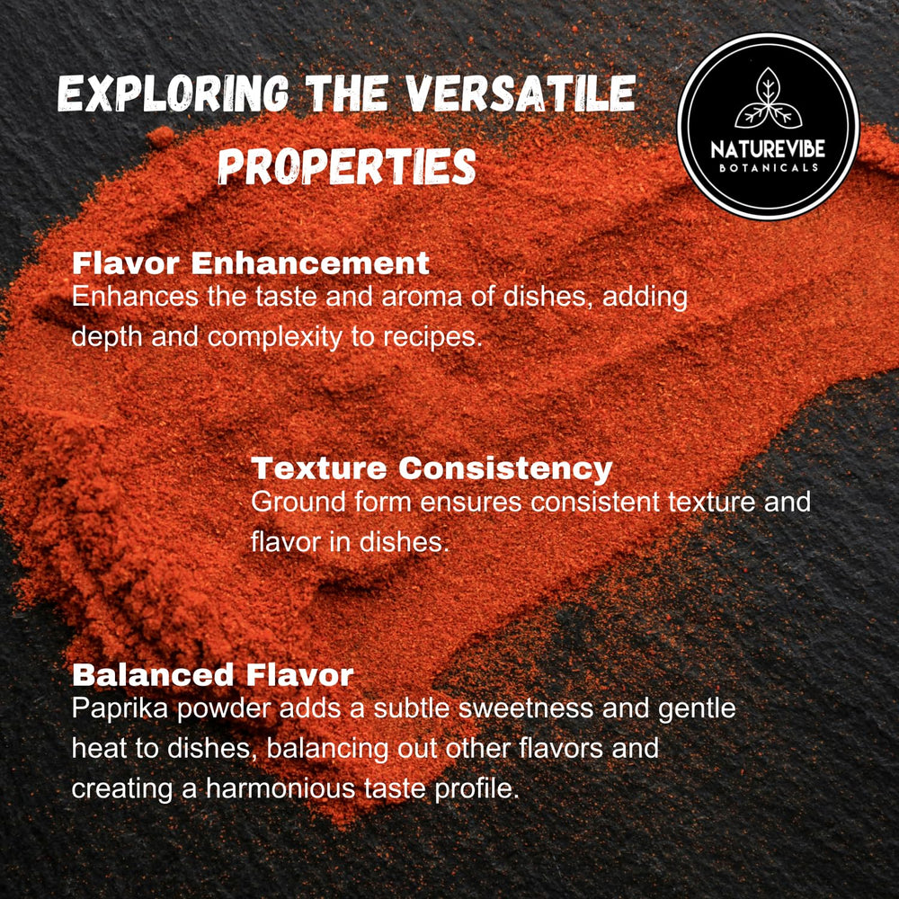 Paprika powder dusting on dish suggests versatile seasoning options.