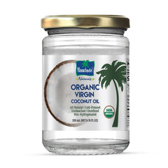 Parachute Naturalz virgin coconut oil in glass jar, pure and multipurpose.
