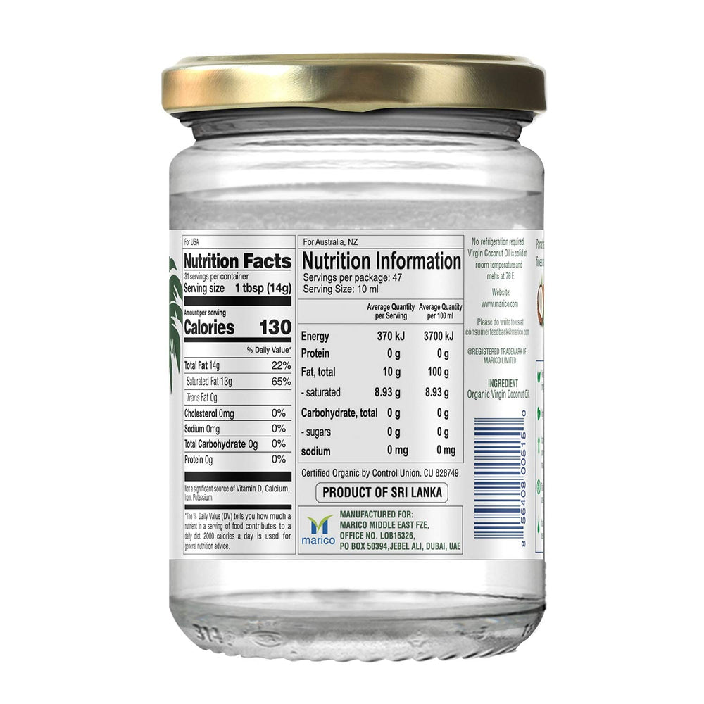 Open jar shows smooth oil ideal for cooking and dressings.