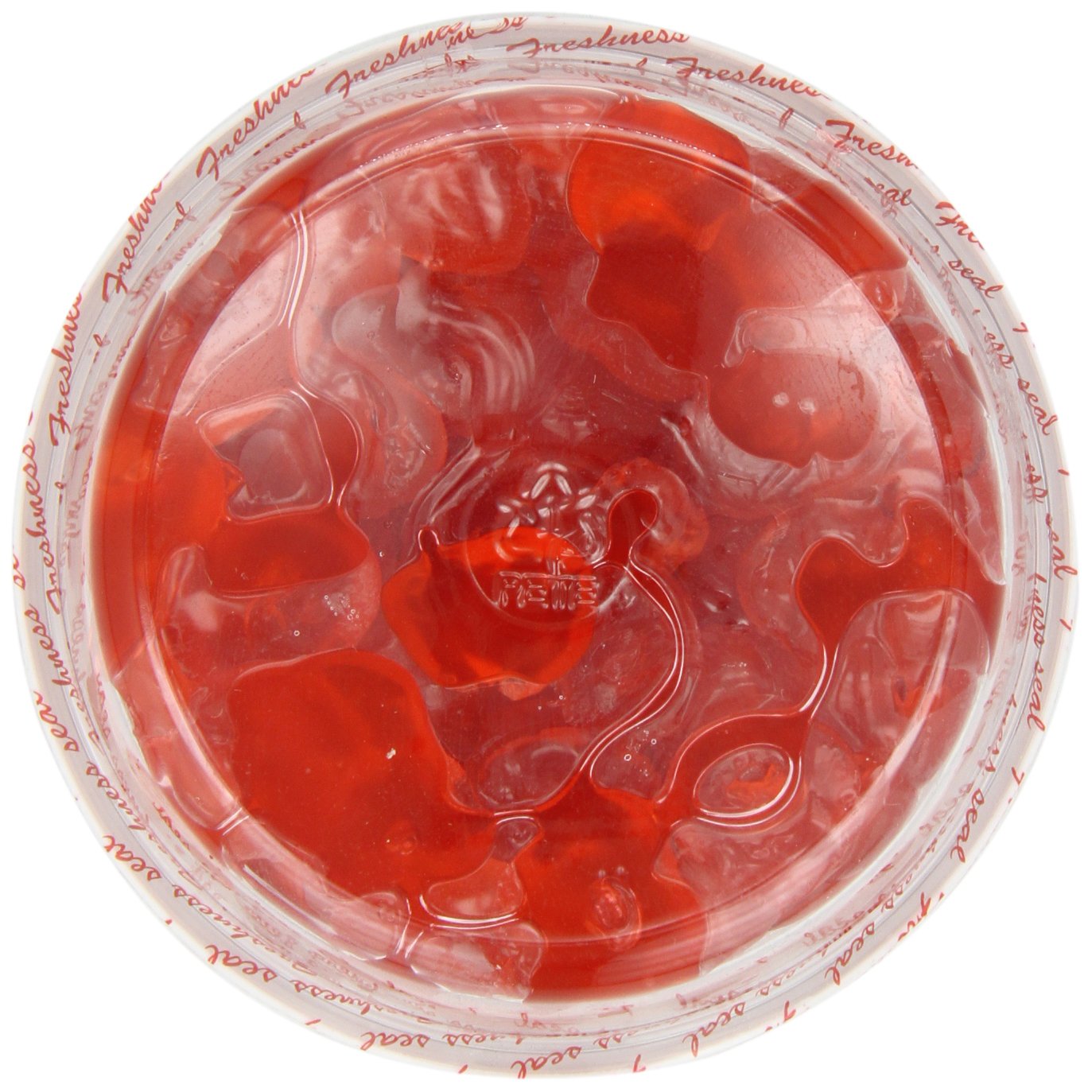 Paradise red candied cherries close-up showcasing vibrant color and chewy texture