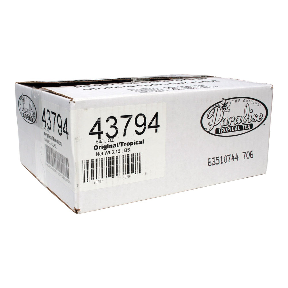 Paradise Tea case of 50 filter packs suited for offices and cafes