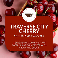 Paramount Roasters Traverse City Cherry flavor close-up highlights fruity notes.
