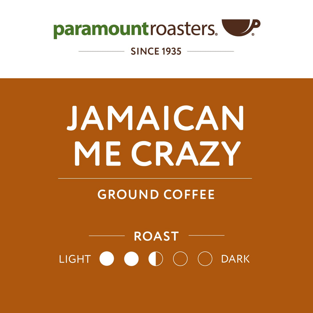 Paramount Roasters Jamaican Me Crazy cup in hand, ready to savor a flavorful moment.