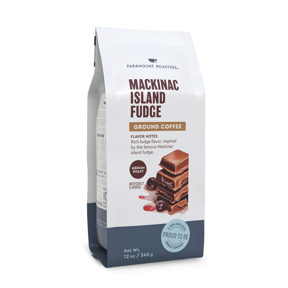 Measuring two tablespoons ensures consistent strength with Paramount Roasters fudge coffee.