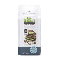 Paramount Roasters pistachio and chocolate aroma enhances the coffee experience.