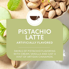 Paramount Roasters Pistachio Latte ground coffee texture detail for aroma.