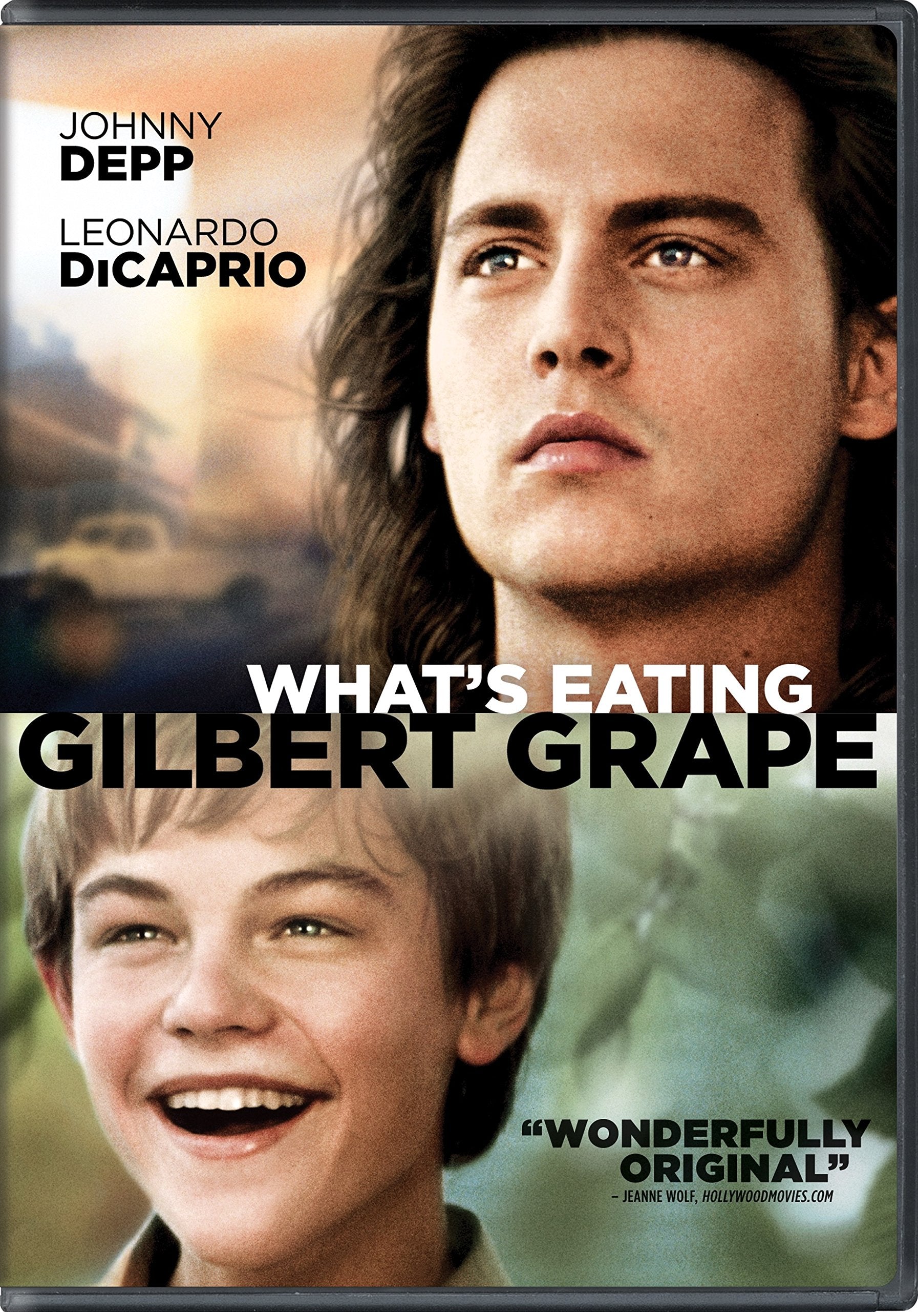 Paramount What's Eating Gilbert Grape DVD cover with Depp and DiCaprio for a classic movie night.
