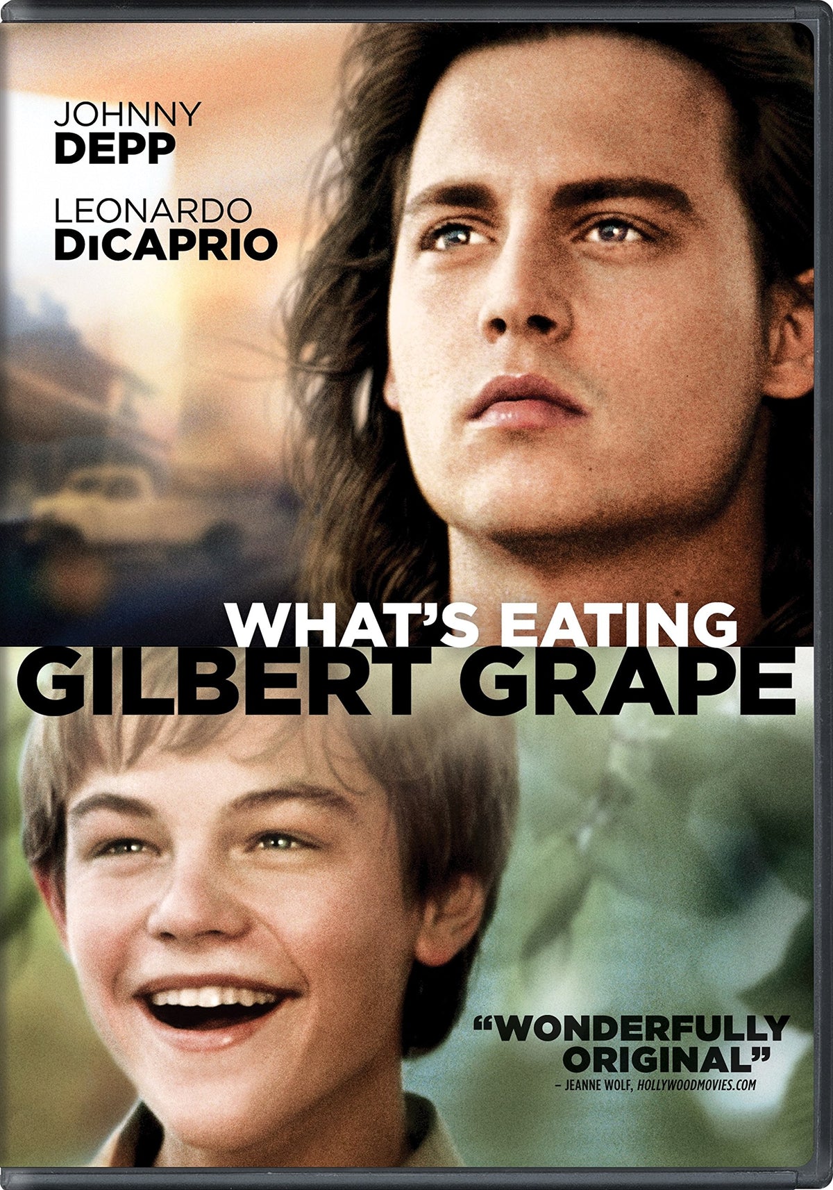 Paramount What's Eating Gilbert Grape DVD cover with Depp and DiCaprio for a classic movie night.
