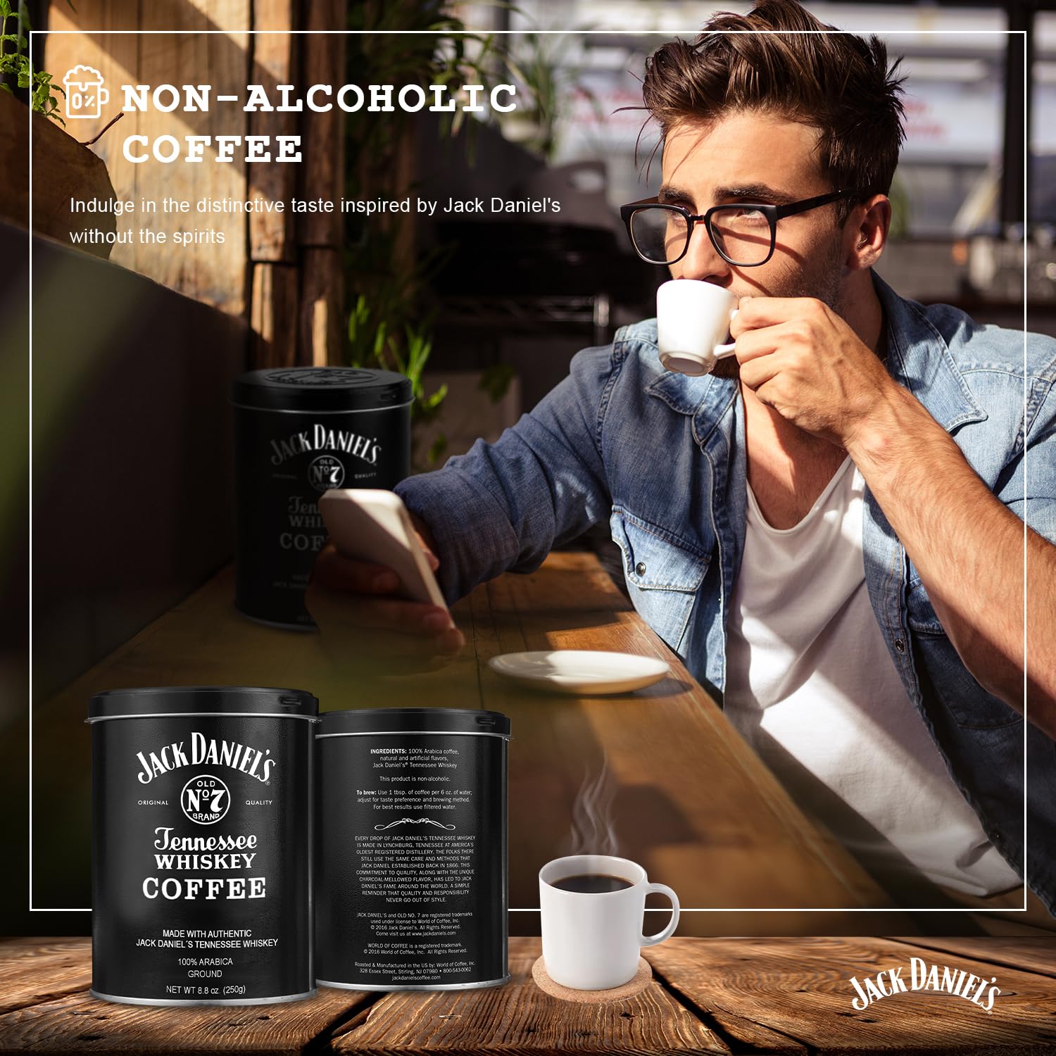 Parkway Gifting Co. Jack Daniel’s Coffee packaging tin reflects premium gifting.
