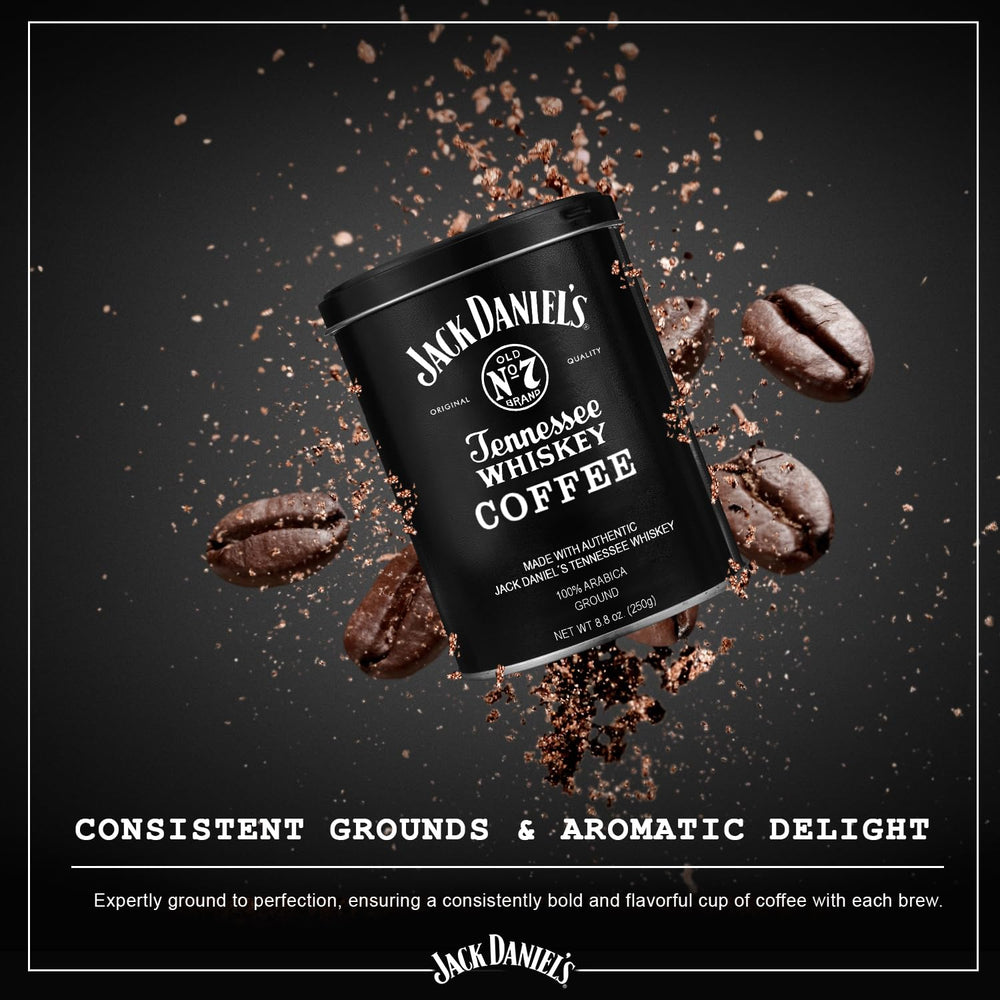 Parkway Gifting Co. Jack Daniel’s Coffee pour-over setup suggests brewing ritual.