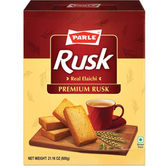 Parle Cardamom Elaichi Rusk crispy slices, ideal with chai for a comforting morning snack