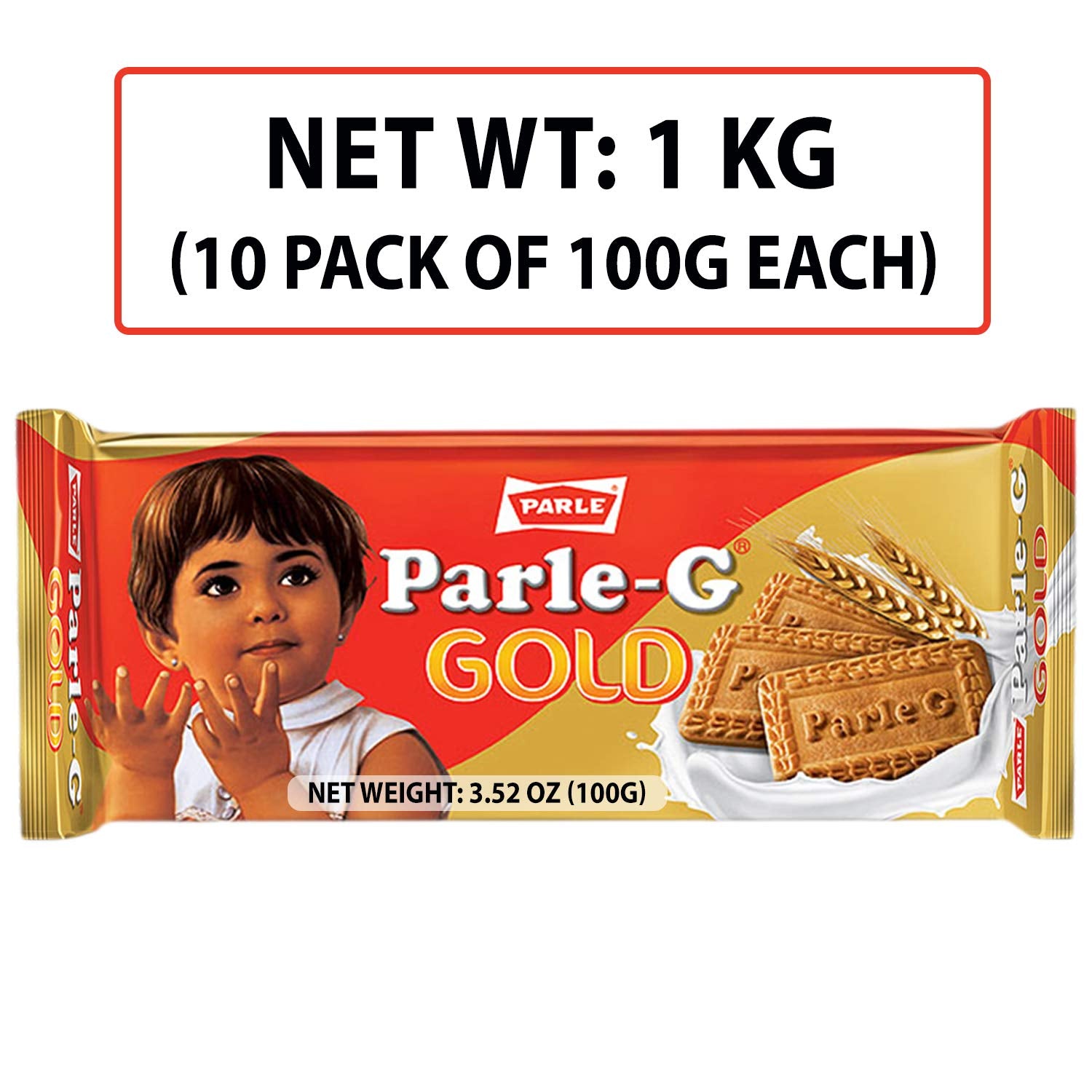 Parle-G Gold export pack ready for gifting, travel, or tea-time snacking.