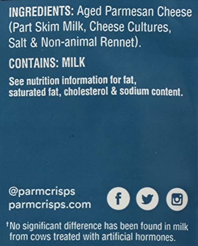 Parm Crisps artisan small-batch tray implies handmade quality and premium snacking