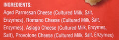 Parmcrisps Four Cheese crisp closeup highlighting rich cheese flavor.