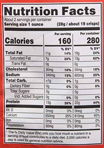 Parmcrisps Four Cheese gluten-free snack ready to enjoy.