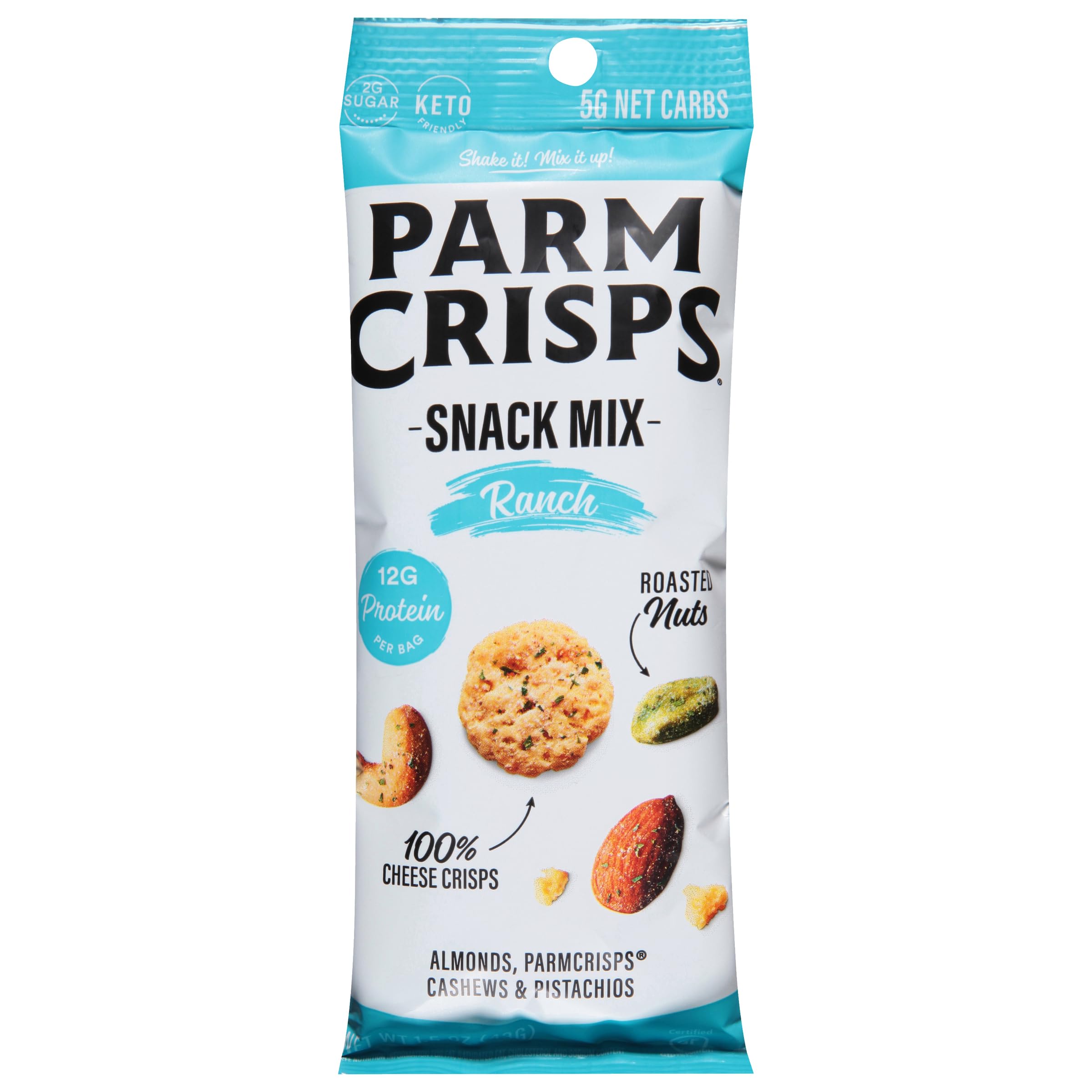 ParmCrisps Ranch crisps showcase 100% cheese in a crunchy, protein-packed bite for on-the-go.