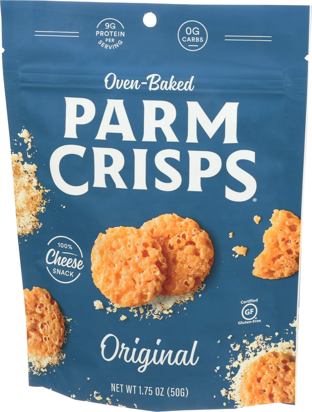 Parm Crisps wine pairing glass scene suggests a sophisticated snack with a bottle