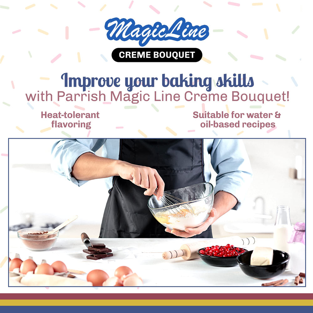 Parrish Magic Line Creme Bouquet cupcakes with rich flavor