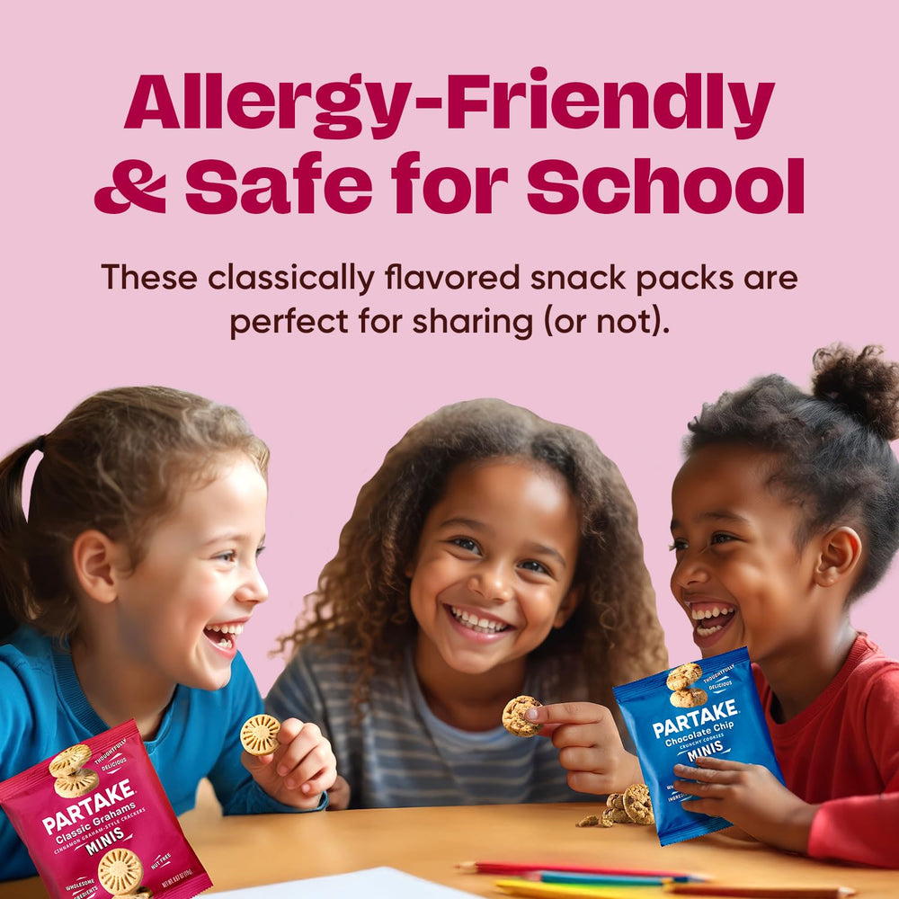 Partake snacks in classroom setting for school-safe sharing.