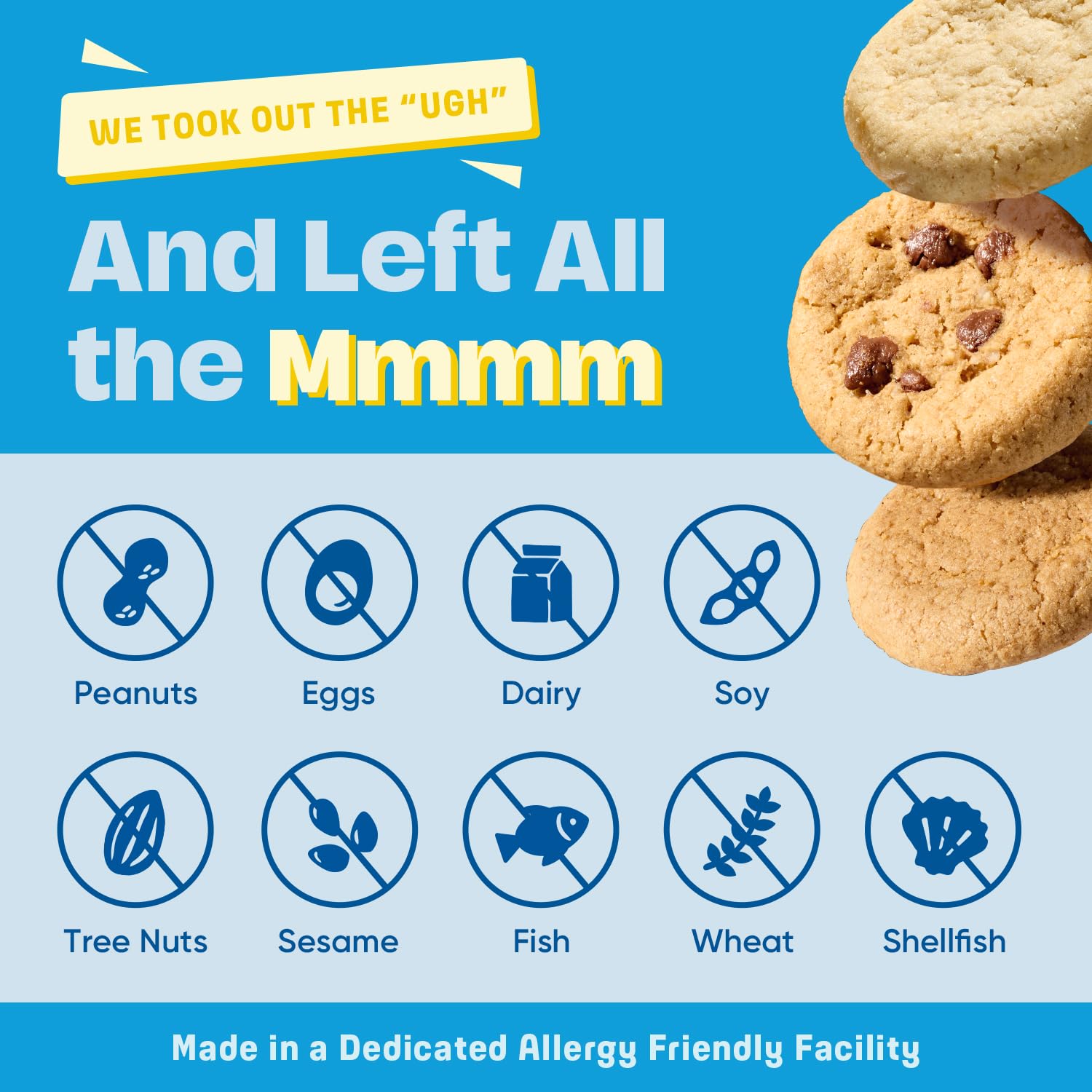 Partake soft baked cookies lemon, vegan treat with clean ingredients for snack time