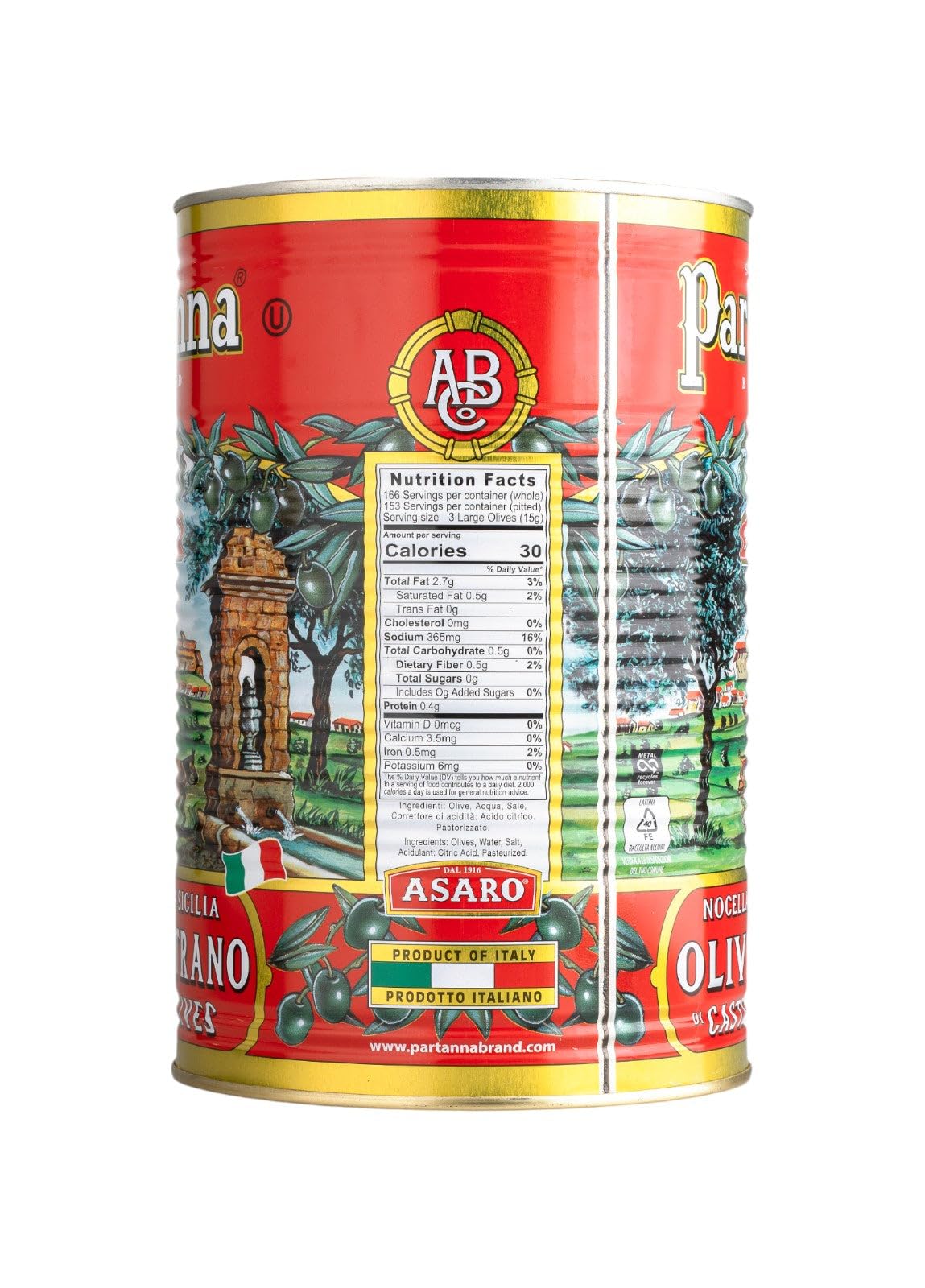 Partanna olives are hand-picked, reflecting careful harvest and quality.