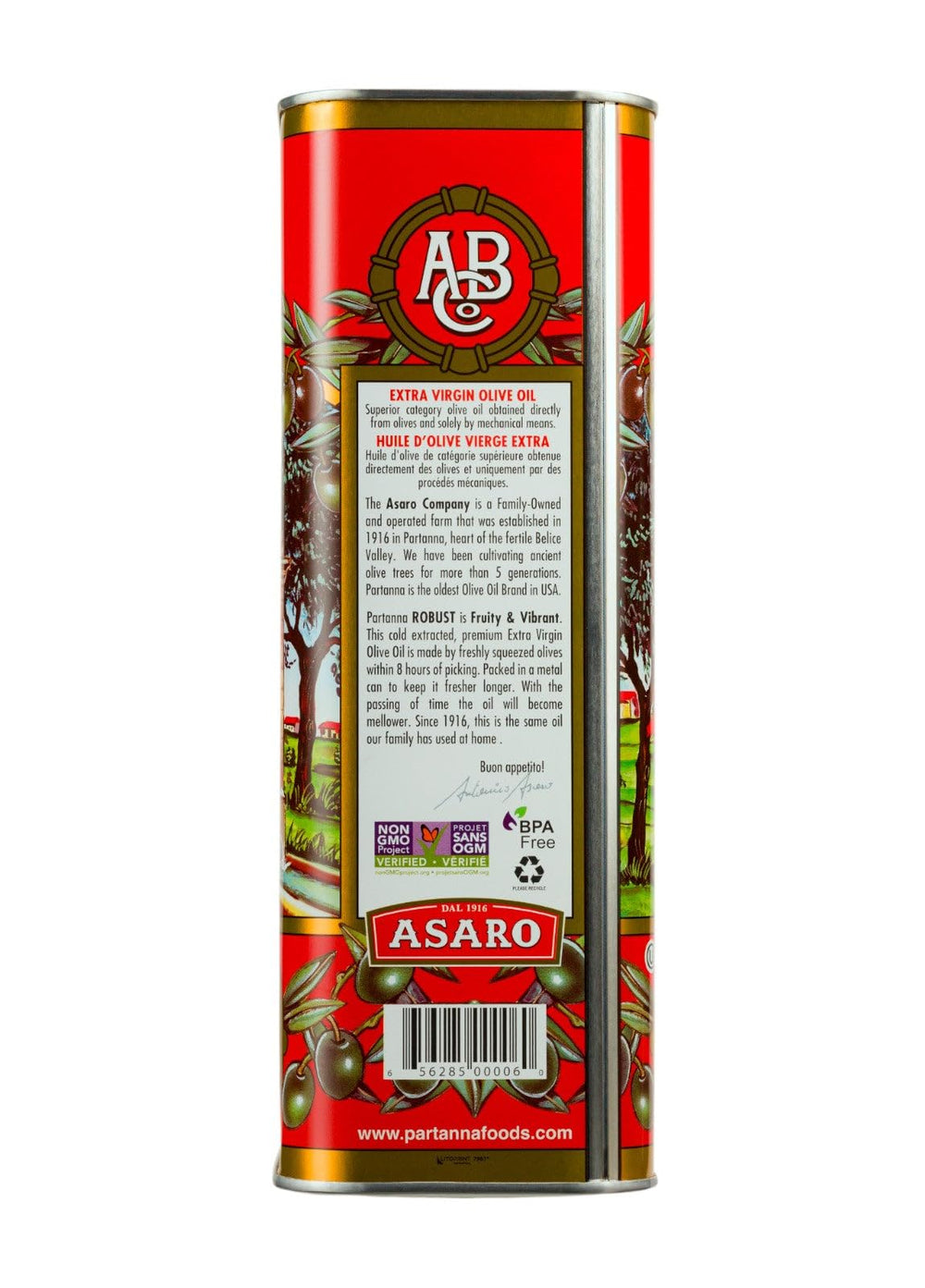 Partanna Robust EVOO pour-action: enhances sautéing with buttery, peppery notes.