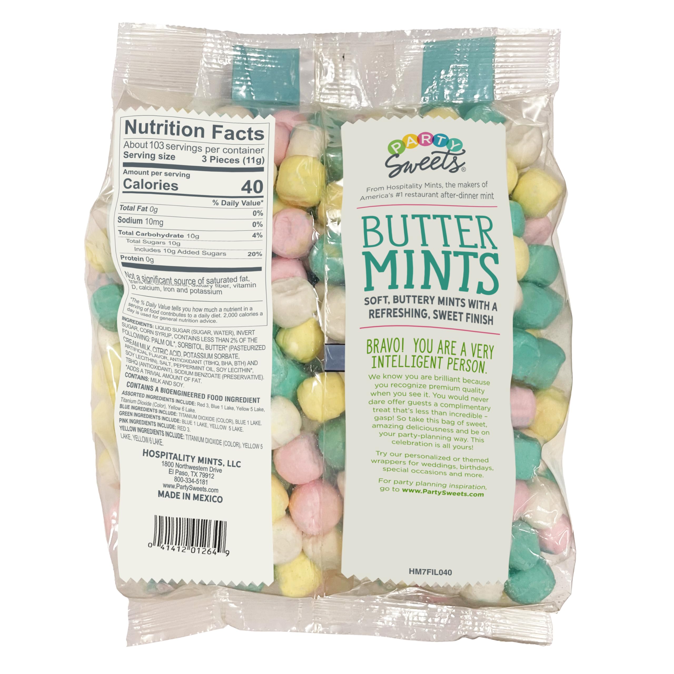 Party Sweets buttermints table decor at festive events