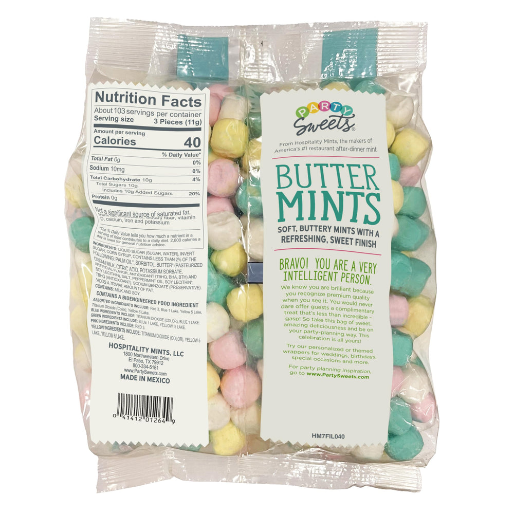 Party Sweets buttermints table decor at festive events