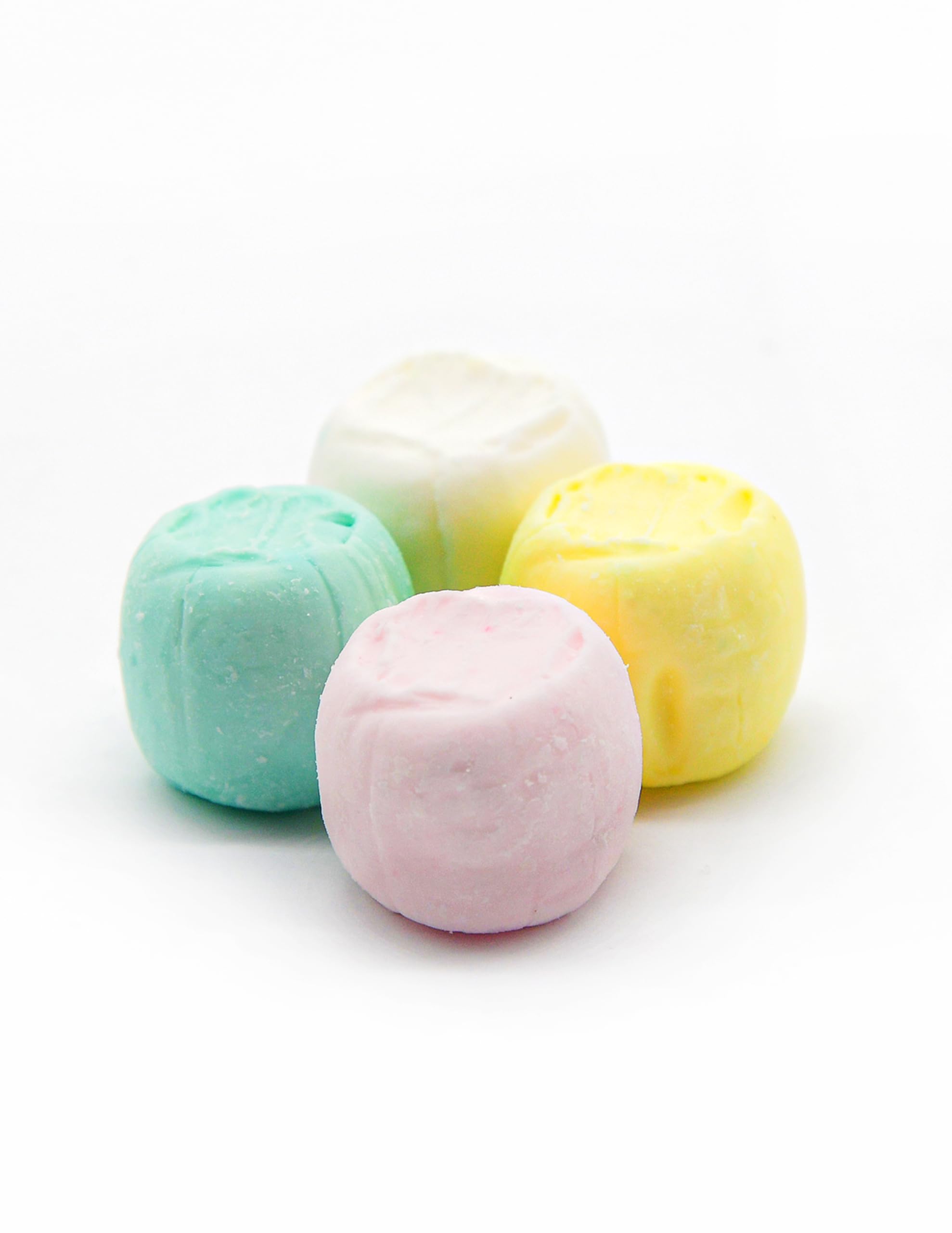 Party Sweets soft buttermint closeup, showcasing delicate melt.