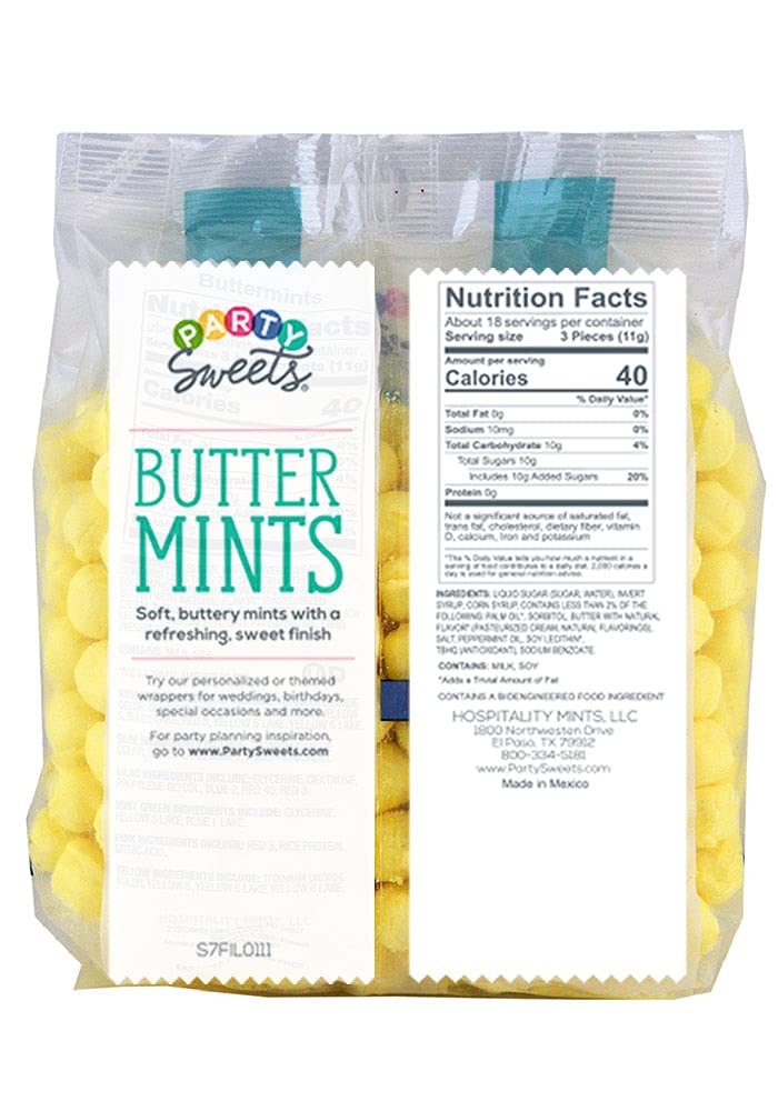Party Sweets Yellow Buttermints table decor, adds color and flavor to events.