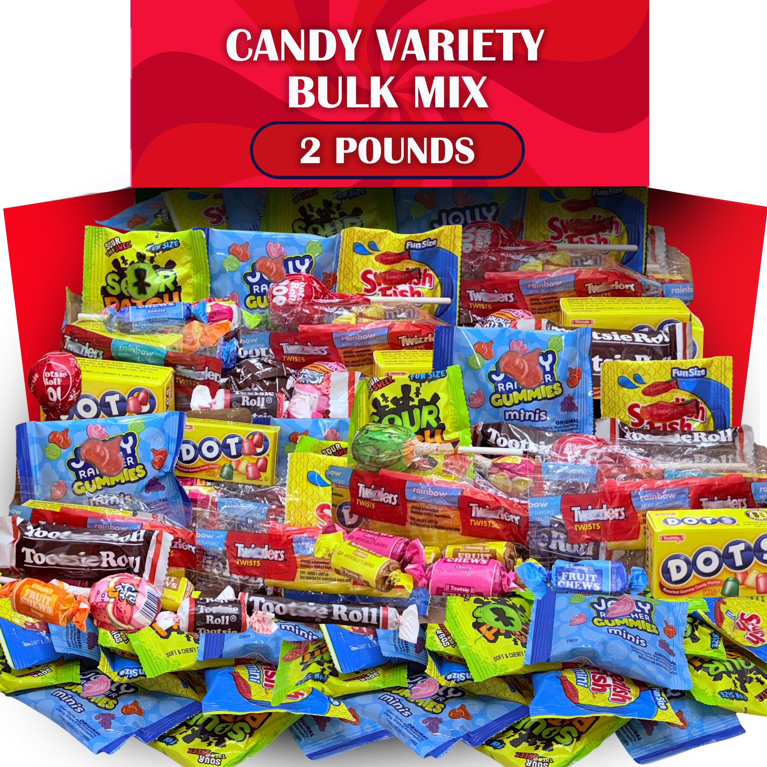 Partypom bulk candy assortment 2.5 lb ready for Halloween sharing.