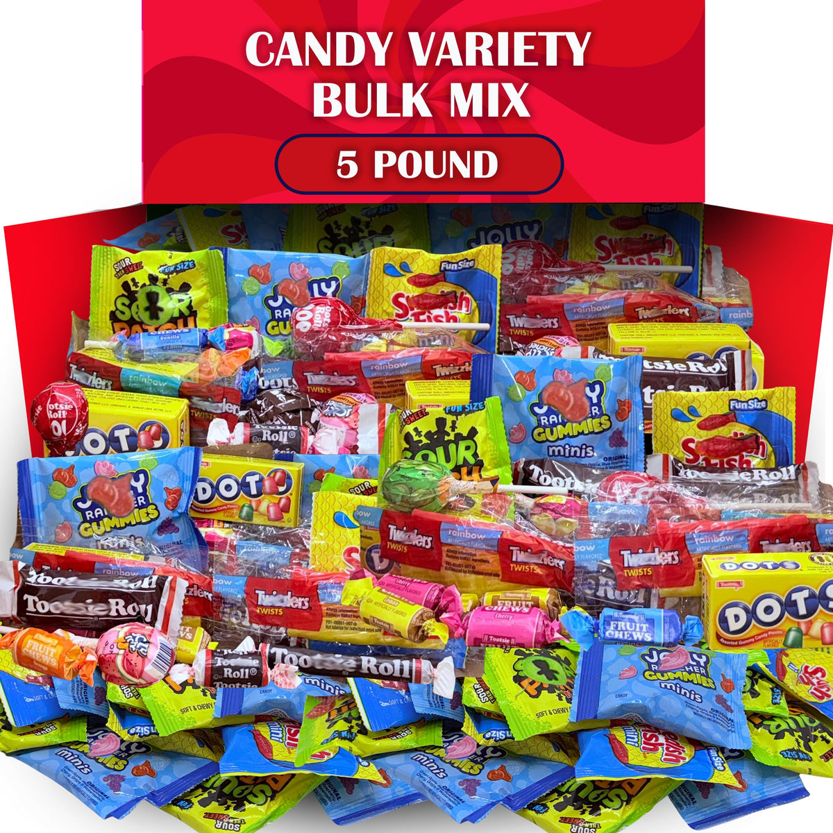 Partypom bulk candy mix 5lb assortment for party bowls and shareable treats