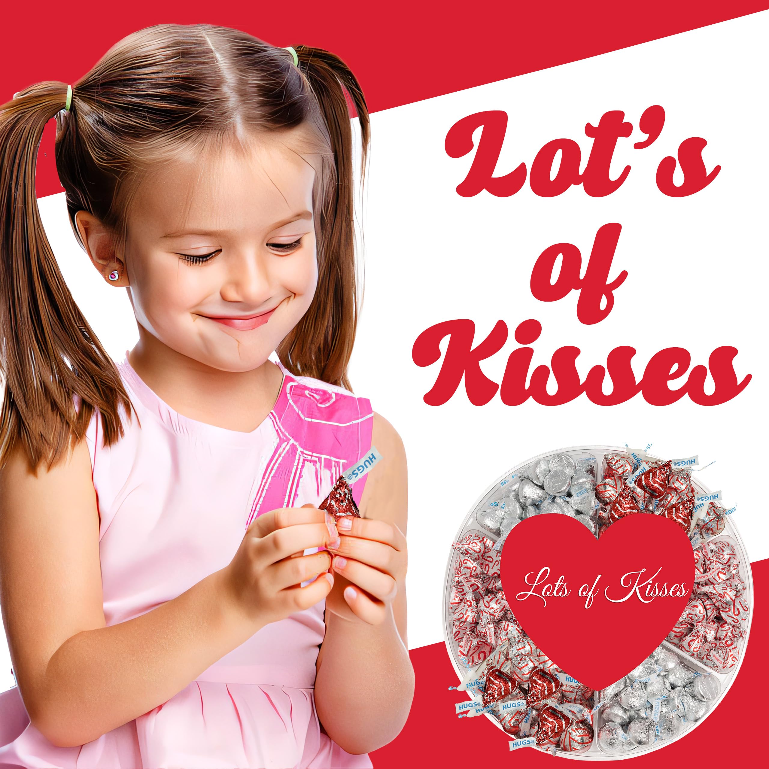 Partypom candy cane kisses add candy-cane foil accents for seasonal charm.