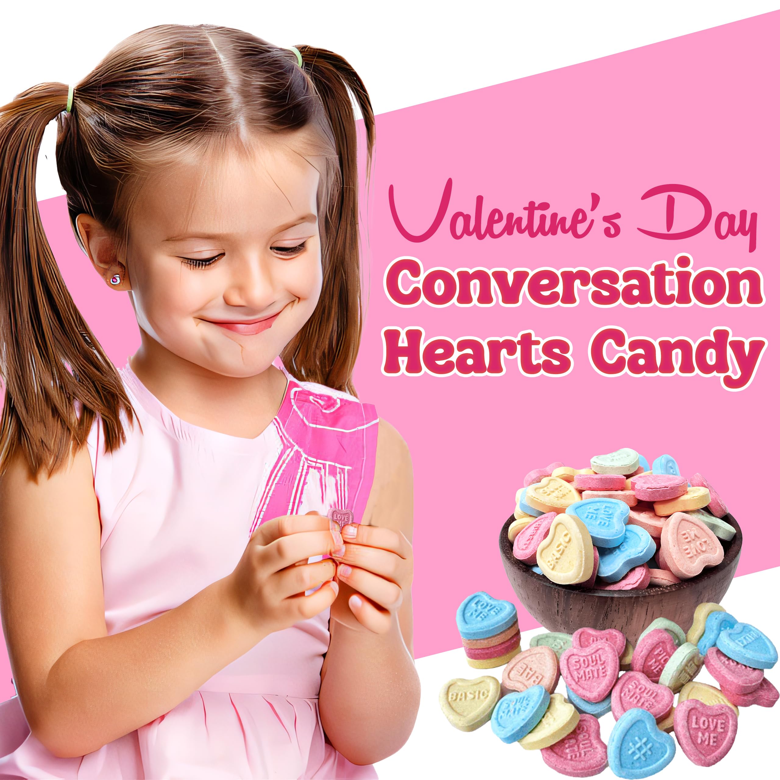 Partypom fruity flavor mix heart candies for party displays