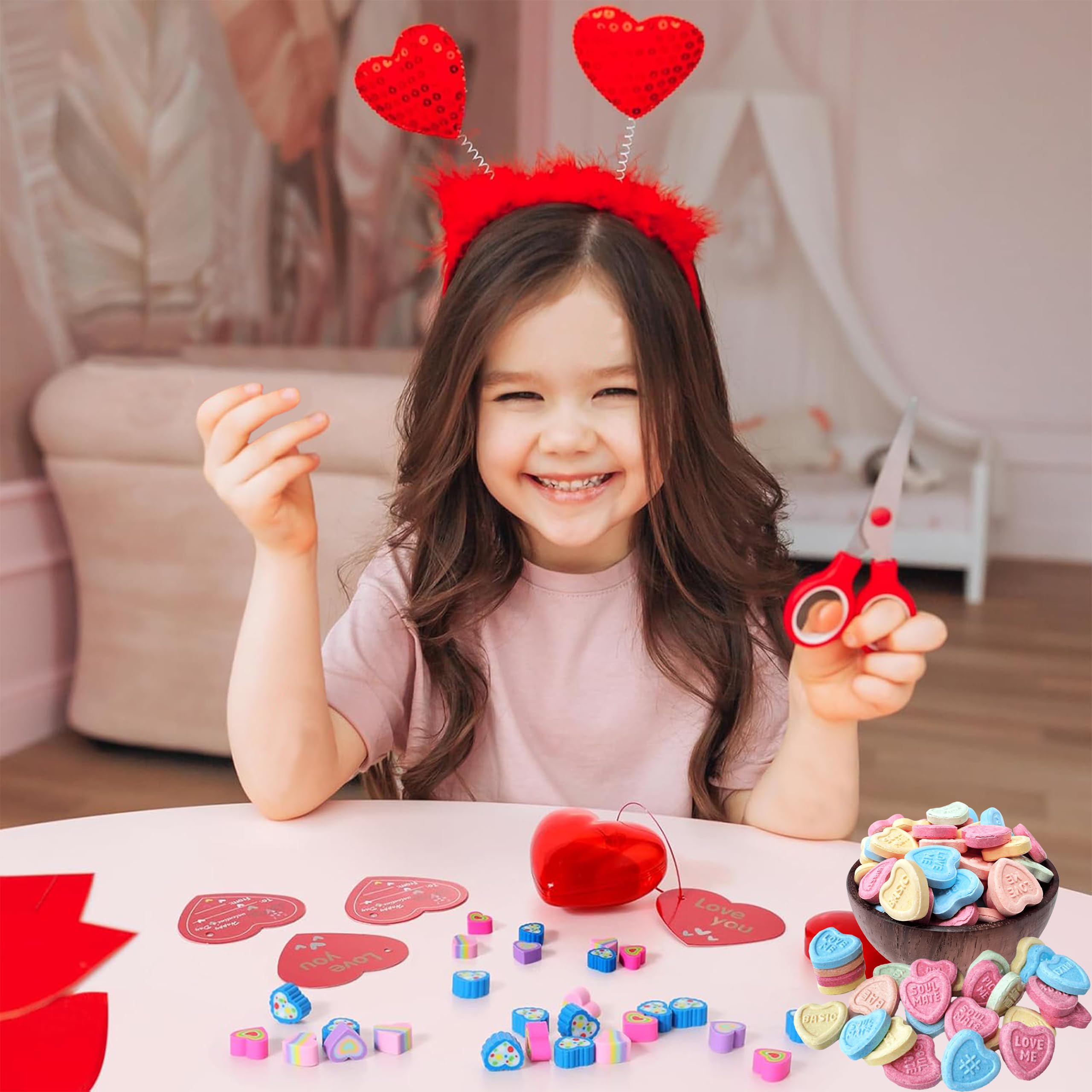 Partypom heart candies enhancing desserts and gift baskets