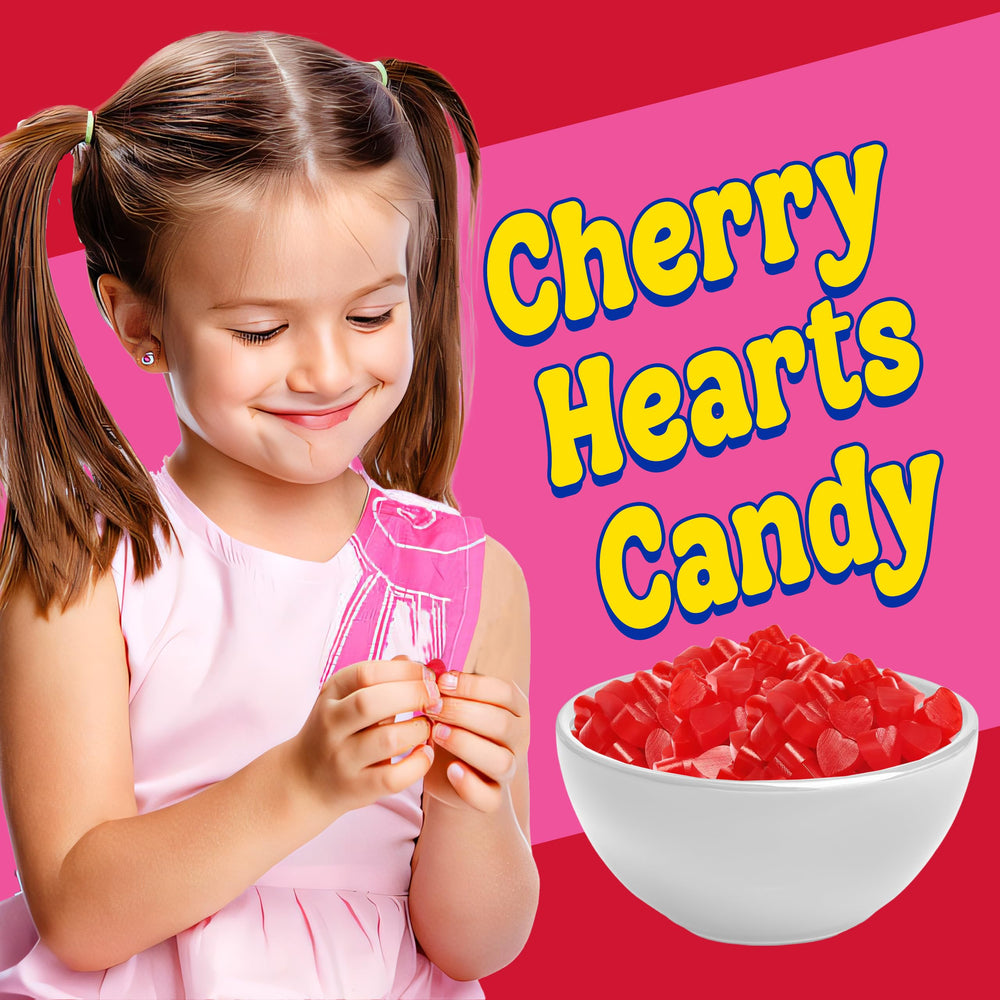 Partypom soft, chewy hearts provide a satisfying, slow-melt snack