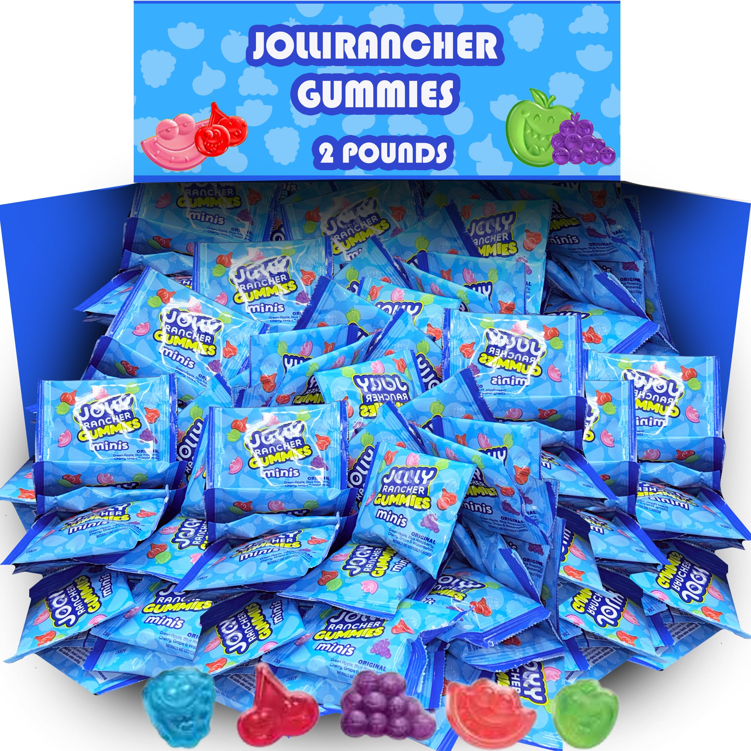 Partypom Jolli Rancher Gummies Minis bulk pack for parties and candy buffets.