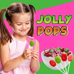 Partypom Jolli Rancher lollipops individually wrapped for grab-and-go treats.