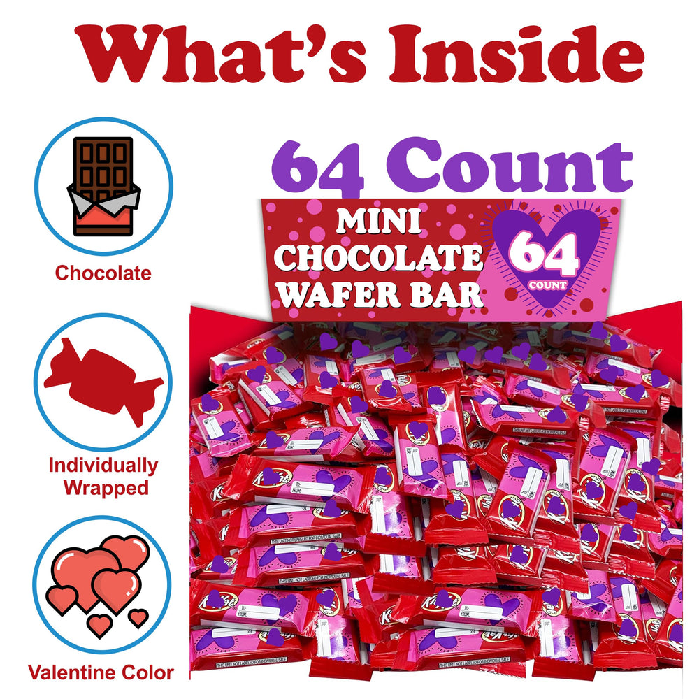 Partypom KitKat miniatures, individually wrapped, stay fresh for sharing.