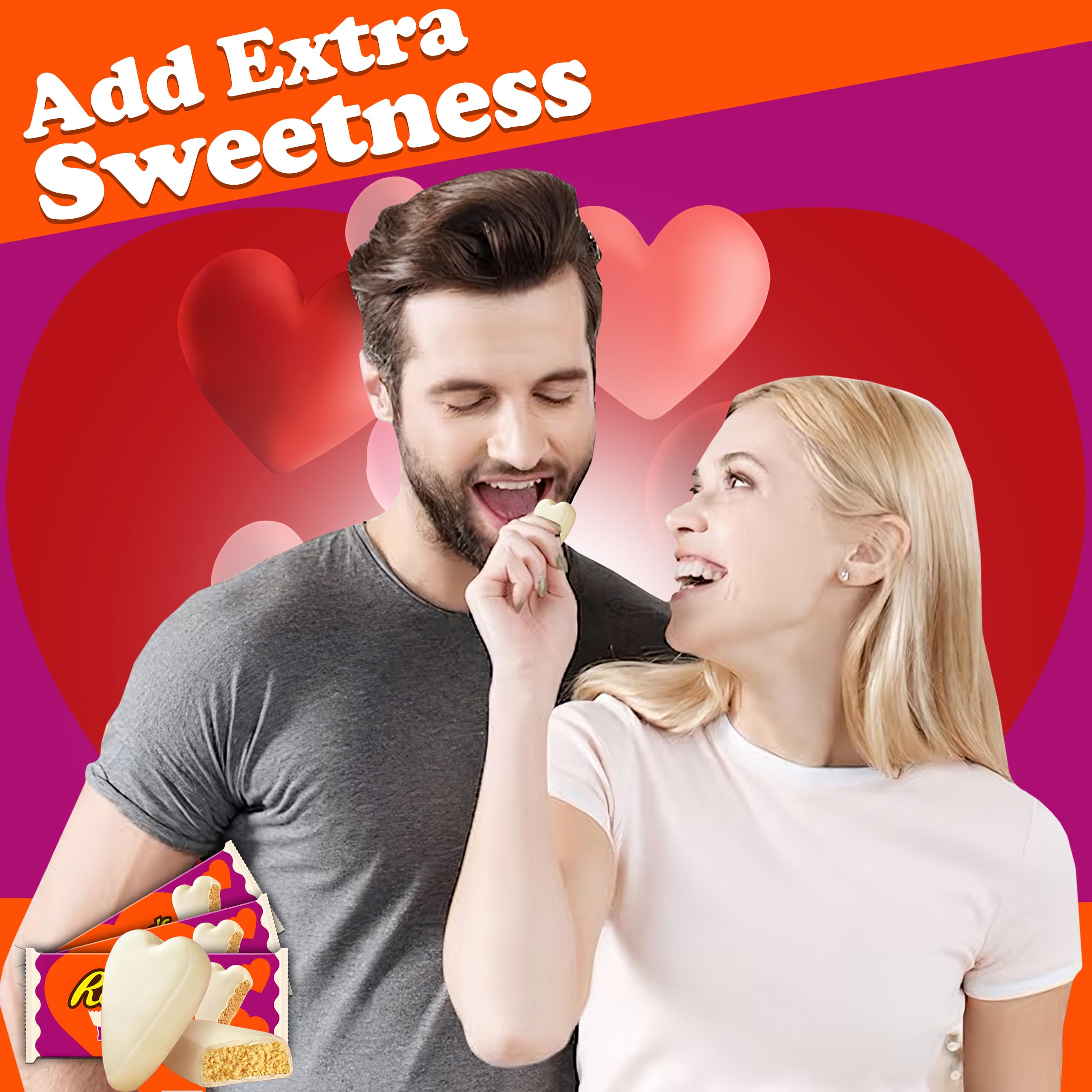 Festive Partypom Reeces Valentine packaging for gifting