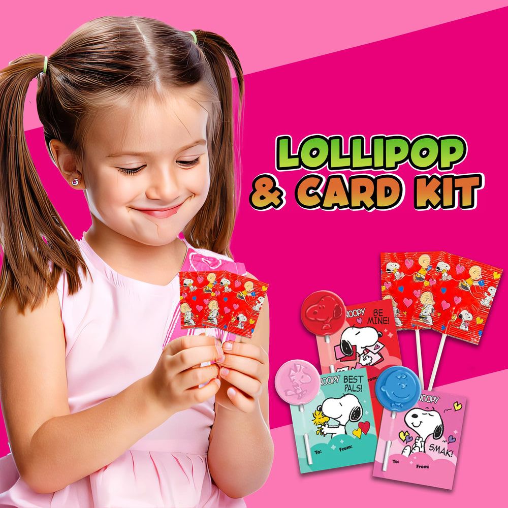 Partypom Snooppy lollipops close-up, kid-friendly flavors.